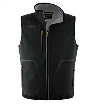 Gilet da lavoro kapriol 'tech' colore nero/silver, tg l