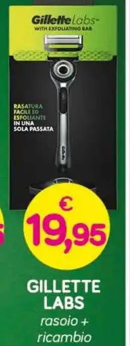 GILLETTE LABS rasoio + ricambio