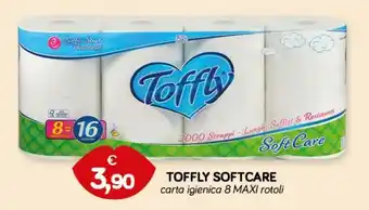 Il Tulipano TOFFLY SOFTCARE carta igienica 8 MAXI rotoli offerta