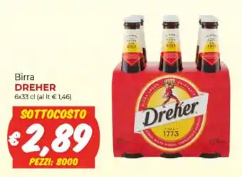 Supermercati Nonna Isa Birra DREHER 6x33 cl offerta
