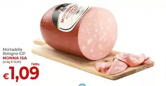 Supermercati Nonna Isa Mortadella Bologna IGP NONNA ISA offerta