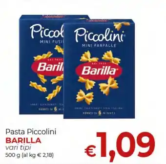 Supermercati Nonna Isa Pasta Piccolini BARILLA vari tipi 500 g offerta
