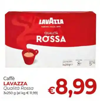 Supermercati Nonna Isa Caffè LAVAZZA Qualità Rossa 3x250 g offerta
