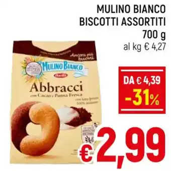 A&O MULINO BIANCO BISCOTTI ASSORTITI 700 g offerta