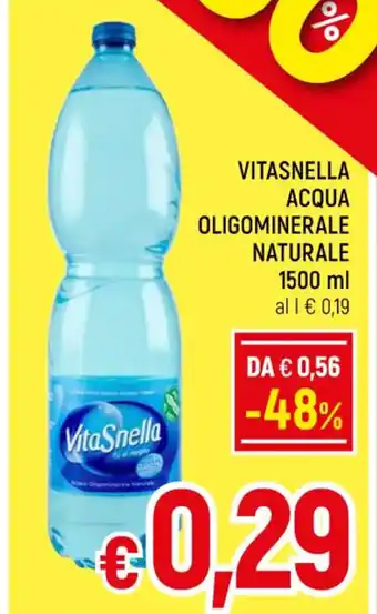 A&O VITASNELLA ACQUA OLIGOMINERALE NATURALE 1500 ml offerta