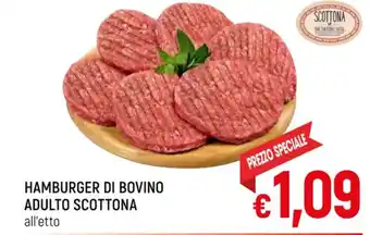 A&O HAMBURGER DI BOVINO ADULTO SCOTTONA offerta