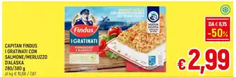 A&O CAPITAN FINDUS I GRATINATI CON SALMONE/MERLUZZO D'ALASKA 280/380 g offerta