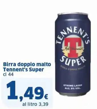 Ok Sigma Birra doppio malto Tennent's Super cl 44 offerta