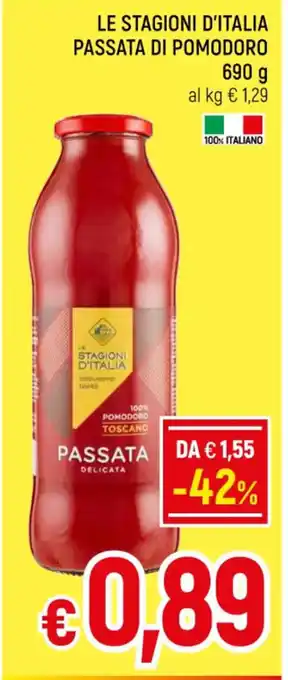 A&O LE STAGIONI D'ITALIA PASSATA DI POMODORO 690 g offerta