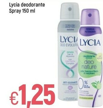 Famila Lycia Deodorante Spray offerta