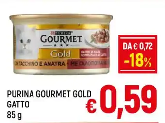 A&O PURINA GOURMET GOLD GATTO 85 g offerta
