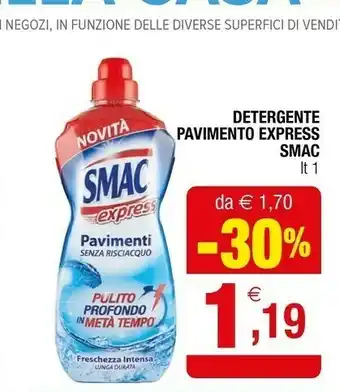 Iperal Smac Detergente Pavimento Express offerta