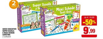 Iperal Gioco Educativo Super Scatola E Maxi Schede Carotina offerta