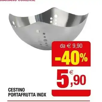 Cestino Portafrutta Inox