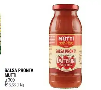 Iperal Mutti Salsa Pronta Classica 300 G(ml) offerta