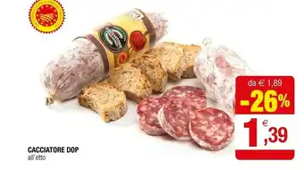 Iperal Cacciatore Dop offerta