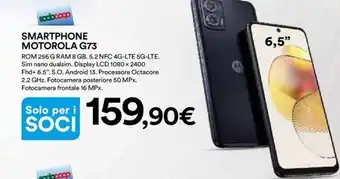Ipercoop SMARTPHONE MOTOROLA G73 offerta