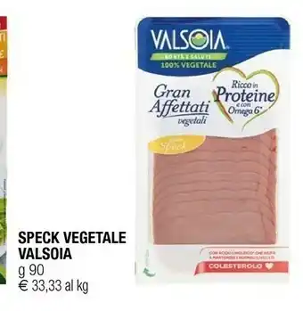 Iperal Valsoia Speck Vegetale offerta