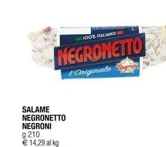 Iperal Negroni Negronetto 210 G(ml) offerta