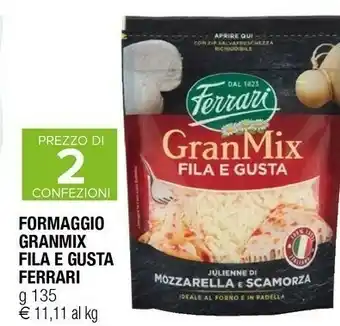 Iperal Ferrari Formaggio Granmix Fila E Gusta offerta