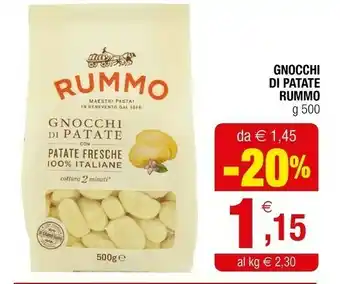 Iperal Rummo Gnocchi Di Patate 500 G(ml) offerta