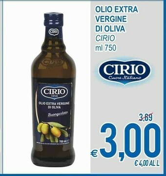 MD Discount Cirio Olio Extra Vergine Di Oliva 750 G(ml) offerta