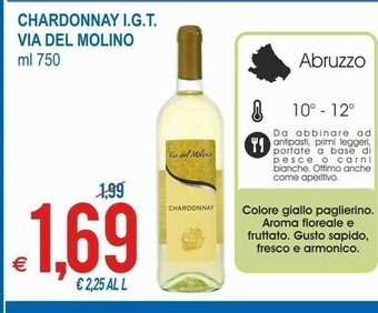 MD Discount Via del molino Chardonnay Igt offerta