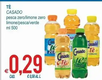 MD Discount Casado Tè Zero Limone 500 G(ml) offerta