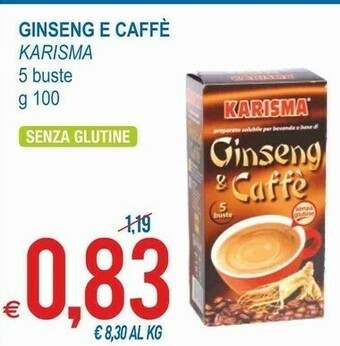 MD Discount Karisma Ginseng E Caffè offerta