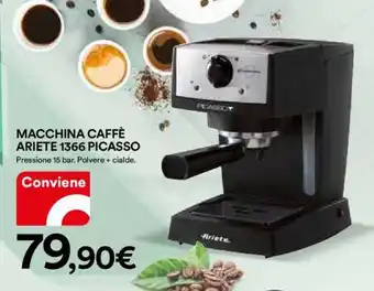 Ipercoop MACCHINA CAFFÈ ARIETE 1366 PICASSO offerta