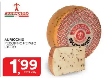 Sisa AURICCHIO PECORINO PEPATO L'ETTO offerta