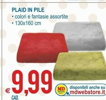 MD Discount Plaid In Pile offerta