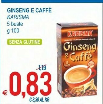 MD Discount Karisma Ginseng E Caffe offerta