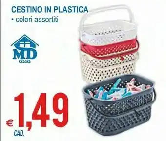MD Discount Cestino In Plastica offerta