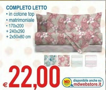 MD Discount Completto Letto offerta