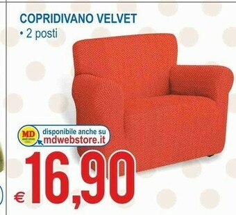 Copridivano Velvet 2 Posti