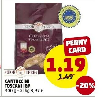 PENNY Cantuccini Toscani Igp offerta