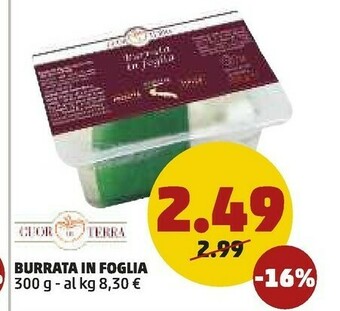 PENNY Cuor Di Terra Burrata In Foglia offerta