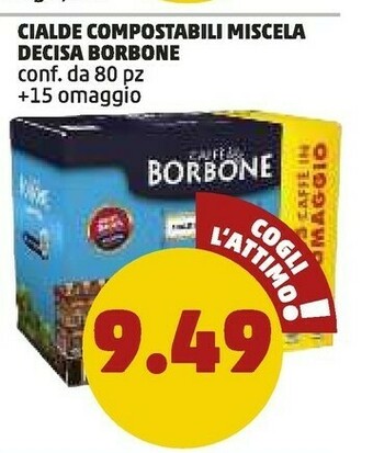 PENNY Caffe borbone Cialde Compostabili Miscela Decisa offerta