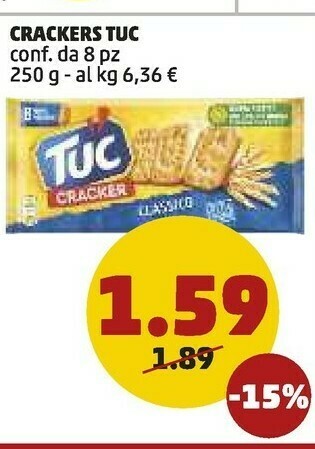 PENNY Saiwa Crackers Tuc offerta