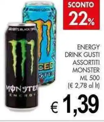 ENERGY DRINK GUSTI ASSORTITI MONSTER ML 500