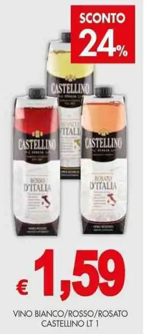 VINO BIANCO/ROSSO/ROSATO CASTELLINO LT 1