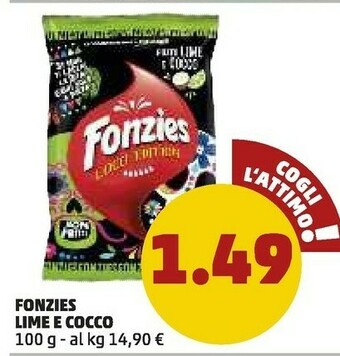 PENNY Fonzies Lime E Cocco offerta