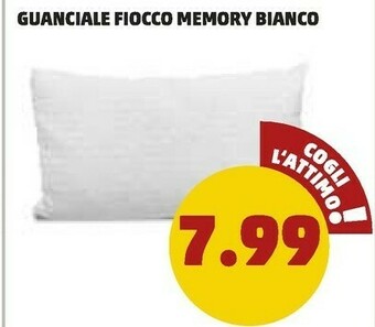 PENNY Guanciale Fiocco Memory Bianco offerta