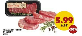 PENNY Tagliata Di Filetto Di Suino offerta