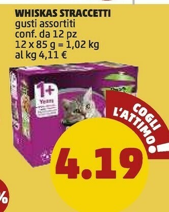 PENNY Purina Whiskas Straccetti offerta