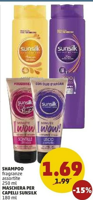 PENNY Sunsilk Shampoo/ Maschera Per Capelli offerta