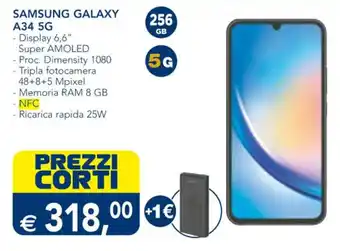 Esselunga SAMSUNG GALAXY A34 5G offerta