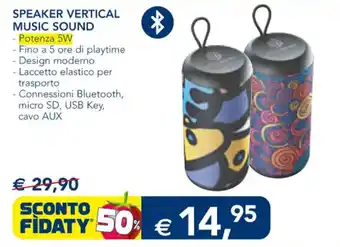 Esselunga SPEAKER VERTICAL MUSIC SOUND offerta