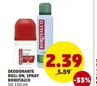 PENNY Borotalco Deodorante Roll-on offerta